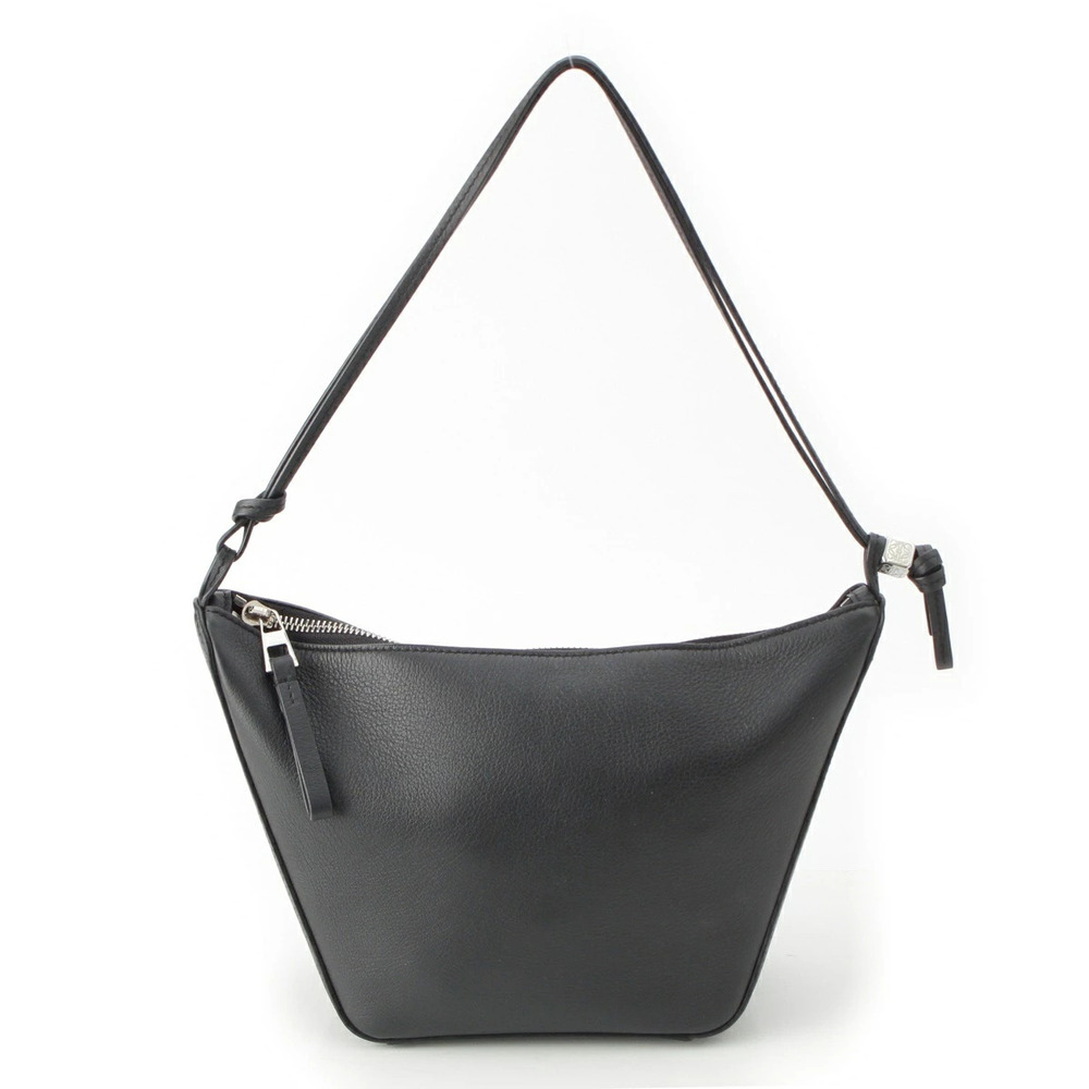 Loewe Hammock Hobo Leather Handbag Black